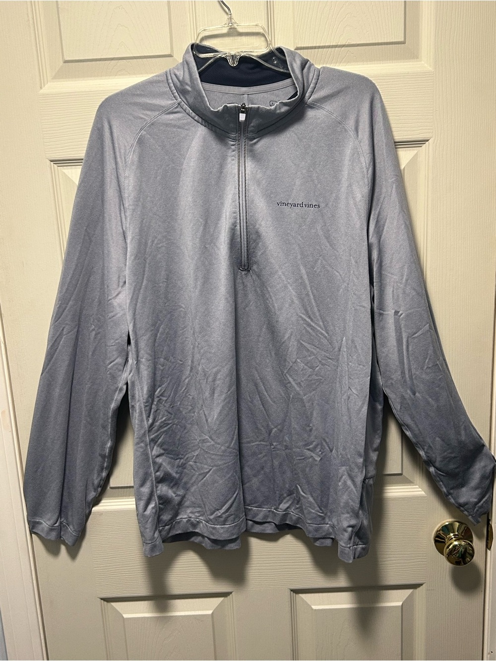 Vineyard Vines Performance Mens XXL 1/4 Zip Pullover Gray Active Golf Outdoors